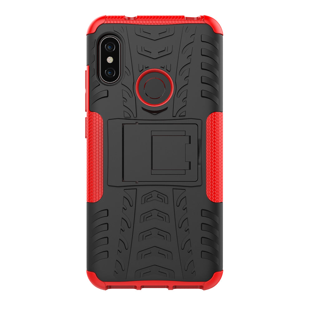 Anti-slip PC + TPU Hybrid Kickstand Case for Xiaomi Mi A2 Lite / Redmi 6 Pro