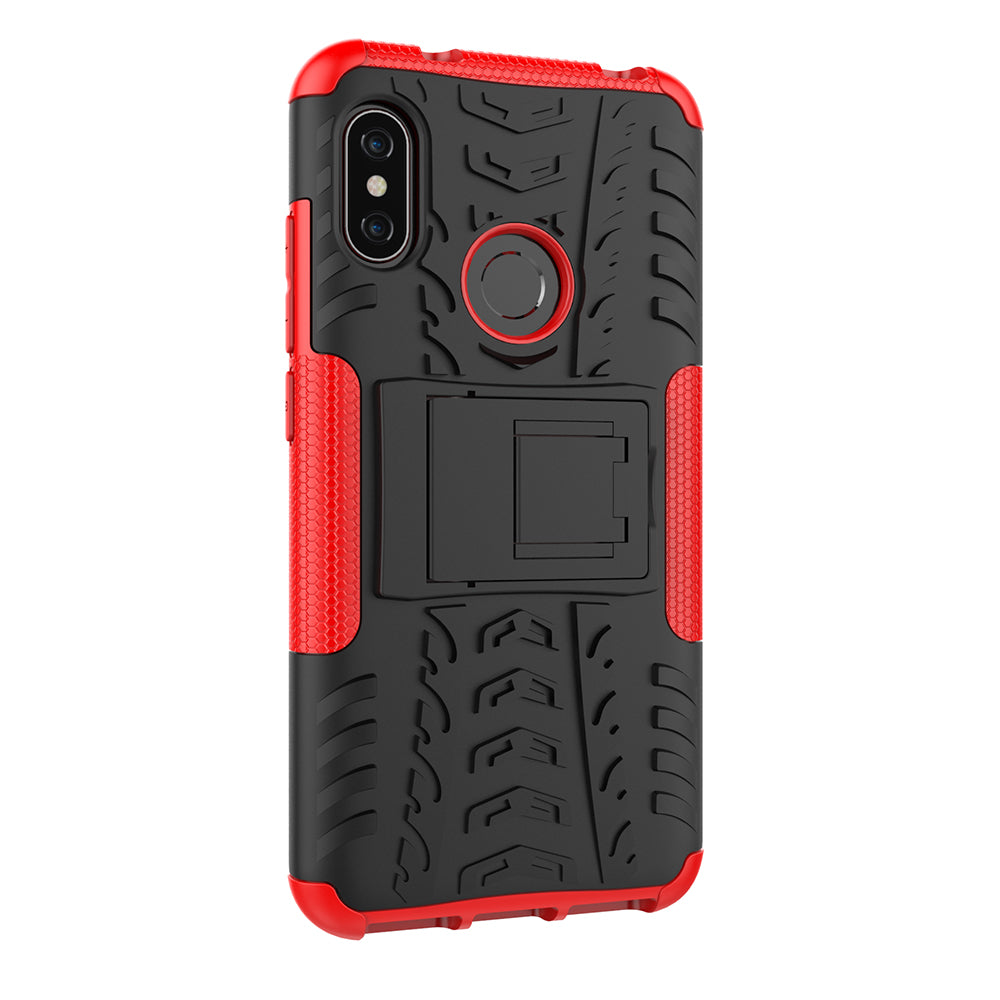 Anti-slip PC + TPU Hybrid Kickstand Case for Xiaomi Mi A2 Lite / Redmi 6 Pro