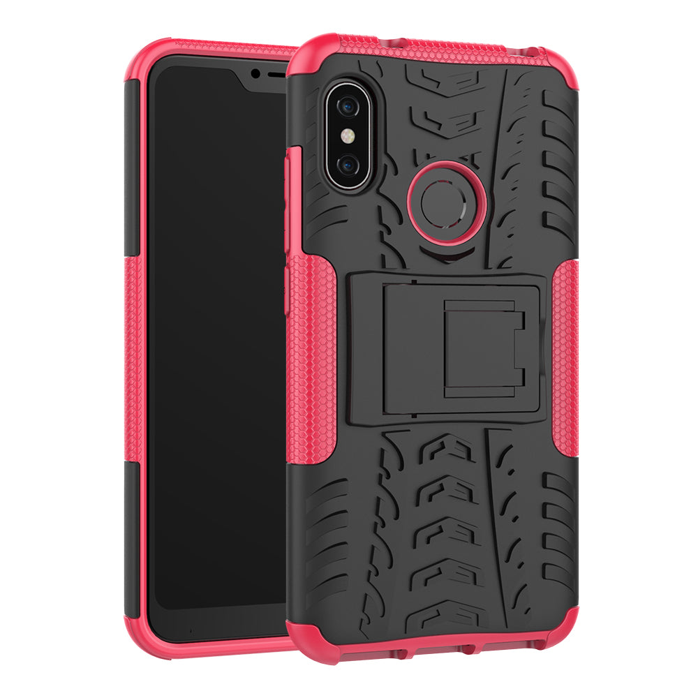 Anti-slip PC + TPU Hybrid Kickstand Case for Xiaomi Mi A2 Lite / Redmi 6 Pro