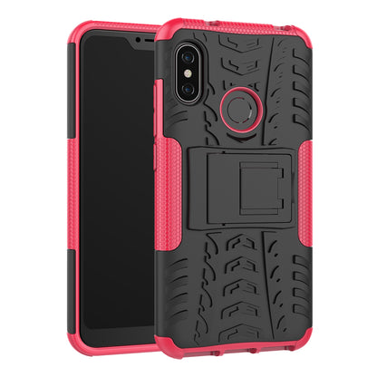 Anti-slip PC + TPU Hybrid Kickstand Case for Xiaomi Mi A2 Lite / Redmi 6 Pro