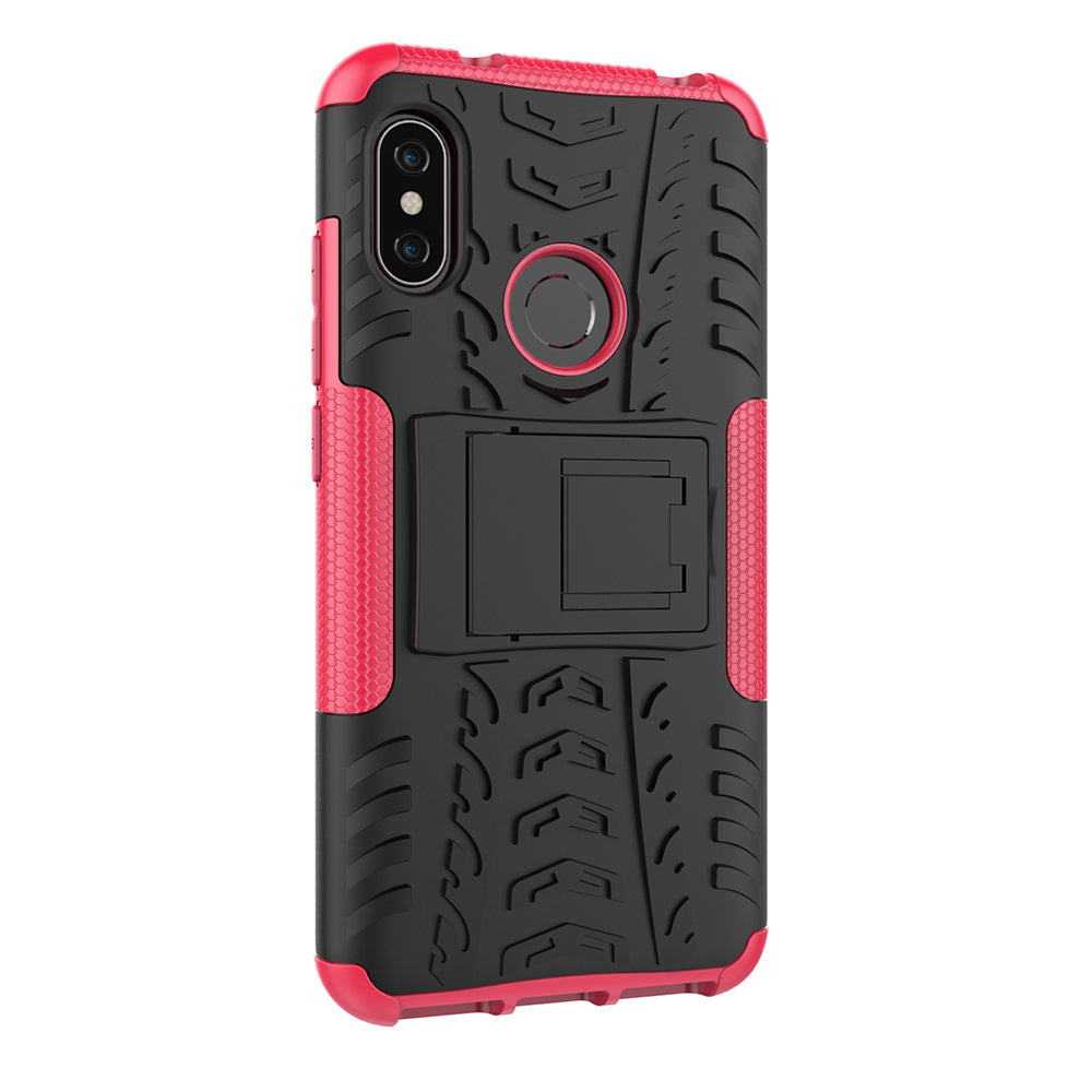 Anti-slip PC + TPU Hybrid Kickstand Case for Xiaomi Mi A2 Lite / Redmi 6 Pro