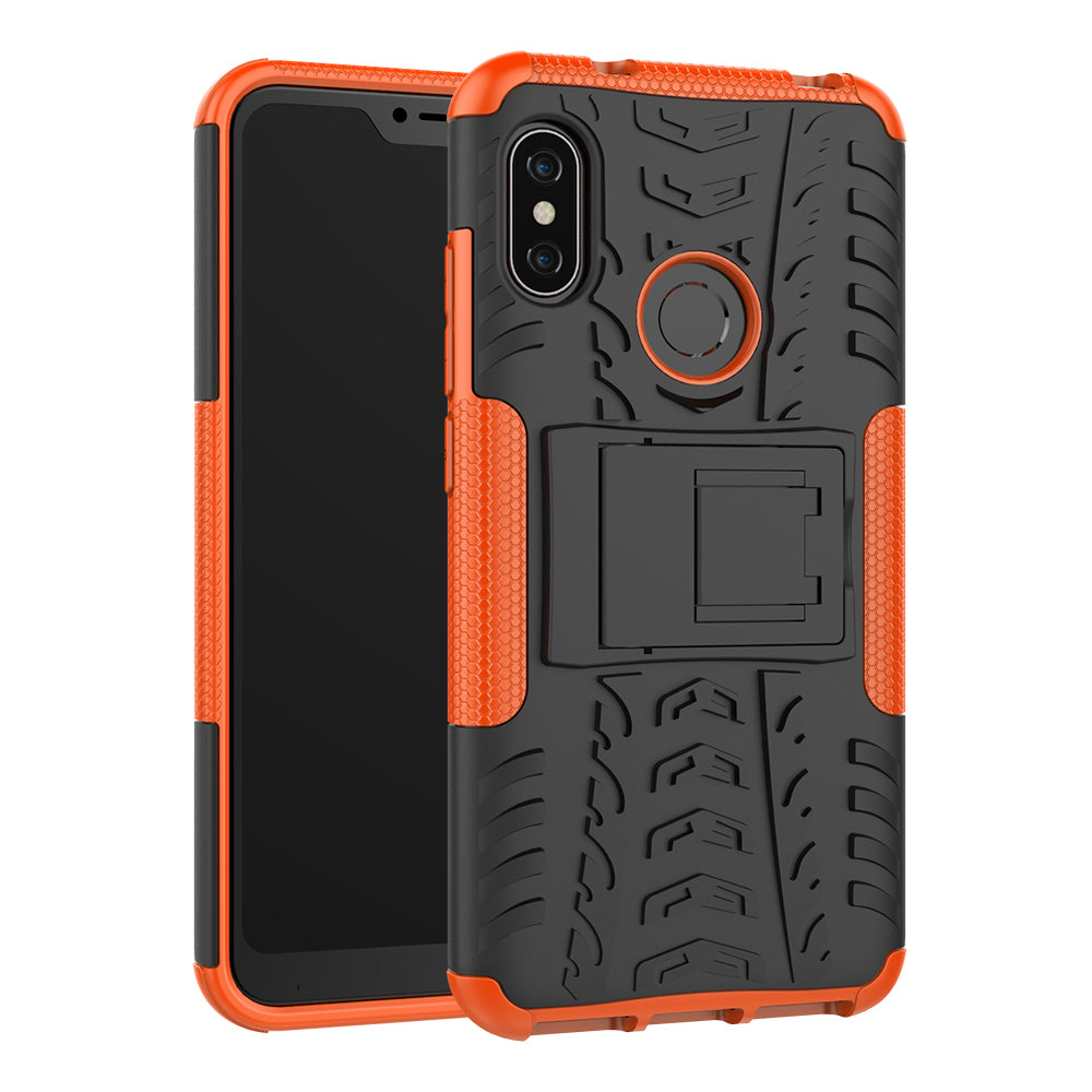 Anti-slip PC + TPU Hybrid Kickstand Case for Xiaomi Mi A2 Lite / Redmi 6 Pro