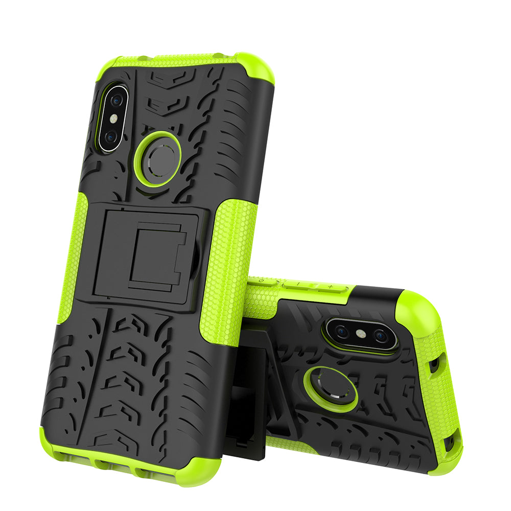 Anti-slip PC + TPU Hybrid Kickstand Case for Xiaomi Mi A2 Lite / Redmi 6 Pro