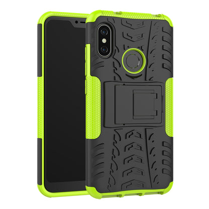 Anti-slip PC + TPU Hybrid Kickstand Case for Xiaomi Mi A2 Lite / Redmi 6 Pro