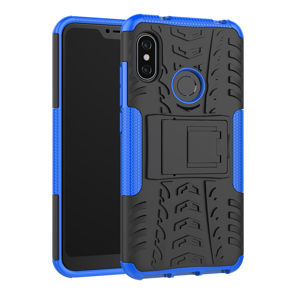 Anti-slip PC + TPU Hybrid Kickstand Case for Xiaomi Mi A2 Lite / Redmi 6 Pro
