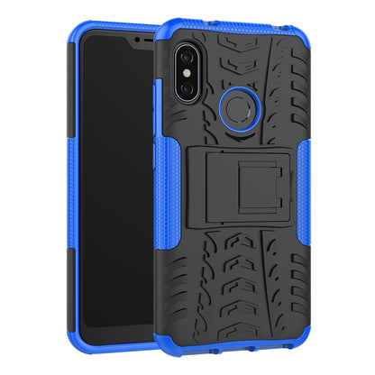 Anti-slip PC + TPU Hybrid Kickstand Case for Xiaomi Mi A2 Lite / Redmi 6 Pro