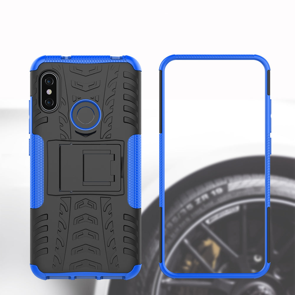 Anti-slip PC + TPU Hybrid Kickstand Case for Xiaomi Mi A2 Lite / Redmi 6 Pro
