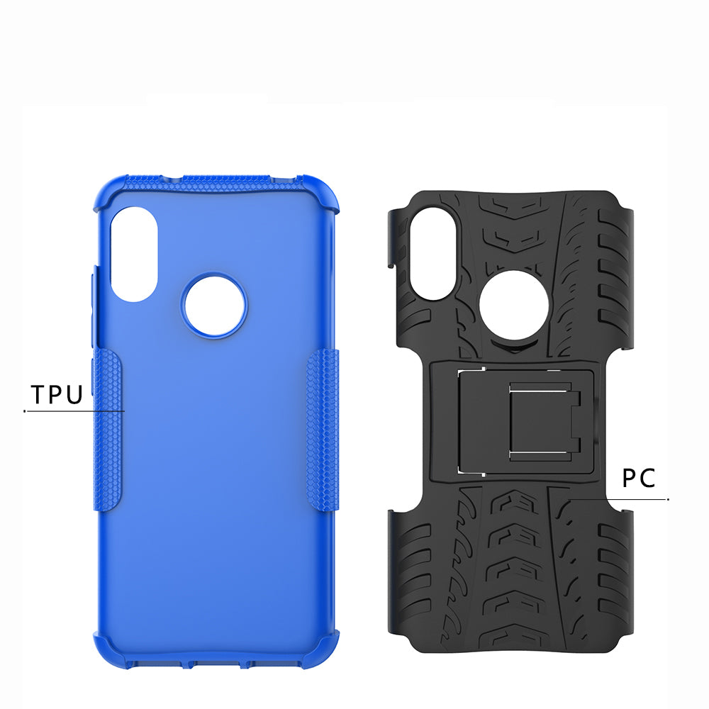 Anti-slip PC + TPU Hybrid Kickstand Case for Xiaomi Mi A2 Lite / Redmi 6 Pro