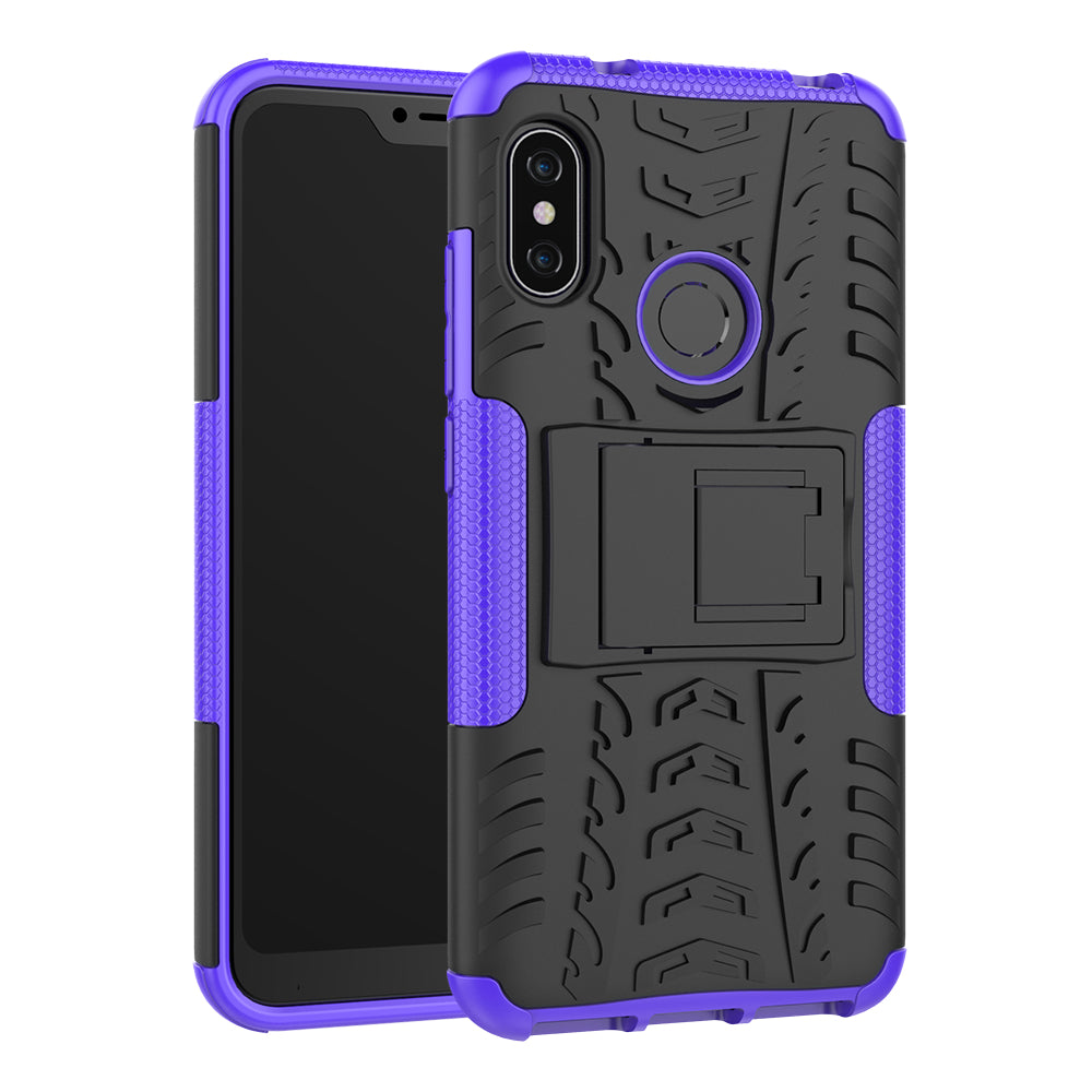 Anti-slip PC + TPU Hybrid Kickstand Case for Xiaomi Mi A2 Lite / Redmi 6 Pro