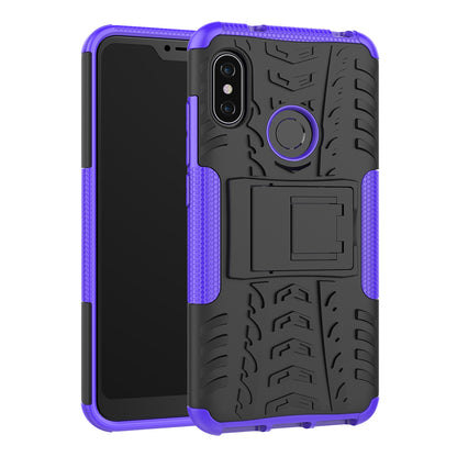 Anti-slip PC + TPU Hybrid Kickstand Case for Xiaomi Mi A2 Lite / Redmi 6 Pro