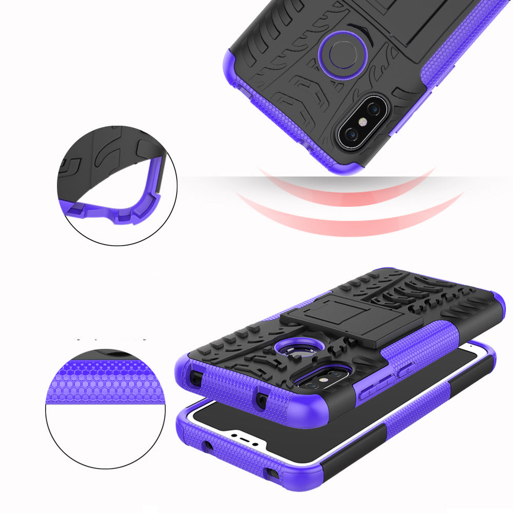 Anti-slip PC + TPU Hybrid Kickstand Case for Xiaomi Mi A2 Lite / Redmi 6 Pro