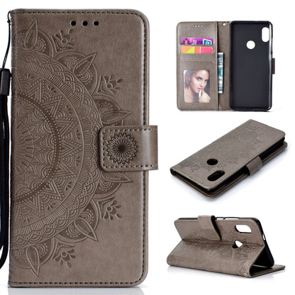 Imprinted Mandala Pattern PU Leather Protection Mobile Phone Case for Xiaomi Redmi Note 5 Pro (Dual Camera) / Redmi Note 5 (China)