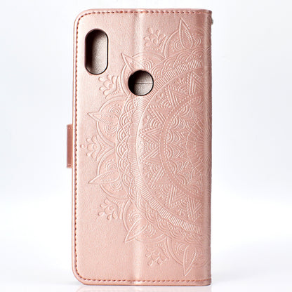 Imprinted Mandala Pattern PU Leather Protection Mobile Phone Case for Xiaomi Redmi Note 5 Pro (Dual Camera) / Redmi Note 5 (China)