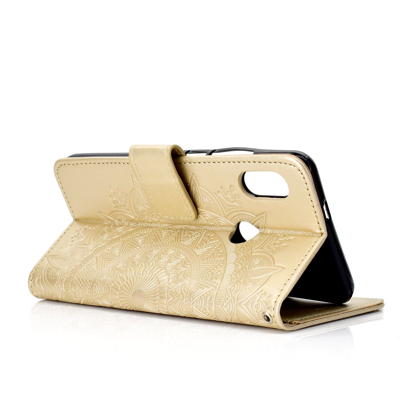 Imprinted Mandala Pattern PU Leather Protection Mobile Phone Case for Xiaomi Redmi Note 5 Pro (Dual Camera) / Redmi Note 5 (China)