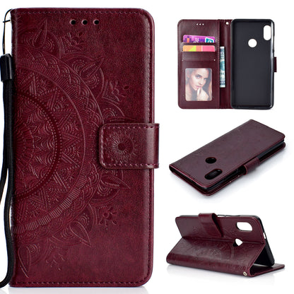Imprinted Mandala Pattern PU Leather Protection Mobile Phone Case for Xiaomi Redmi Note 5 Pro (Dual Camera) / Redmi Note 5 (China)