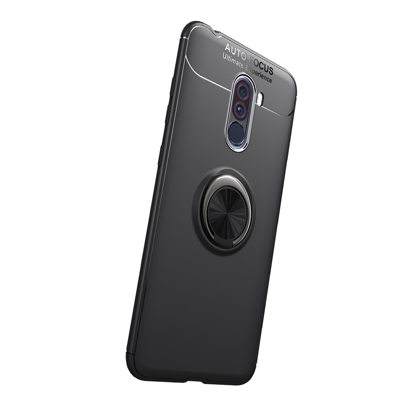 Finger Ring Kickstand TPU Phone Case for Xiaomi Pocophone F1 / Poco F1 (India) (Built-in Magnetic Metal Sheet)