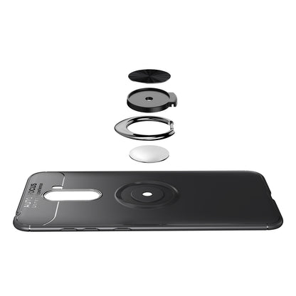 Finger Ring Kickstand TPU Phone Case for Xiaomi Pocophone F1 / Poco F1 (India) (Built-in Magnetic Metal Sheet)