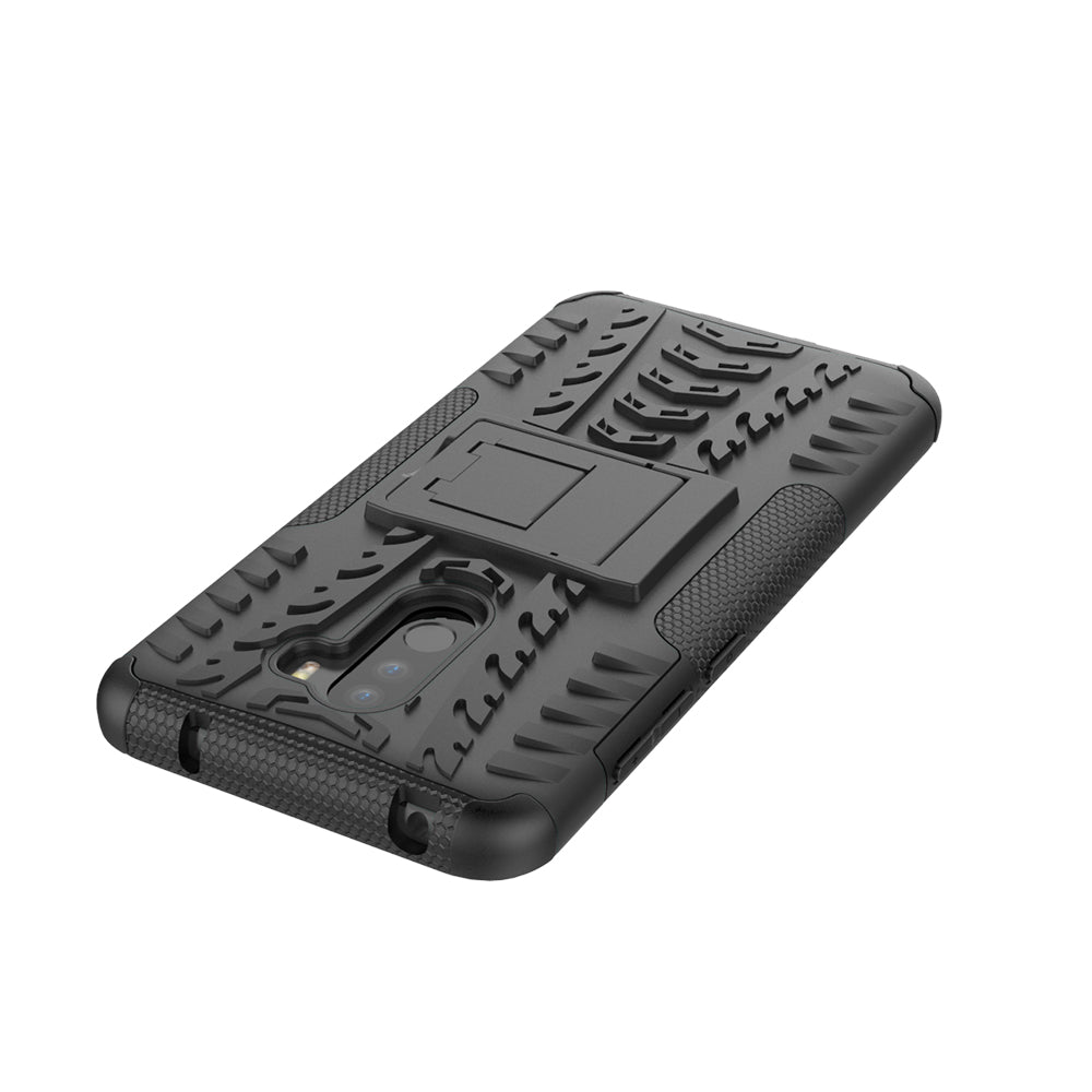 Anti-slip PC + TPU Hybrid Case with Kickstand for Xiaomi Pocophone F1 / Poco F1 in India