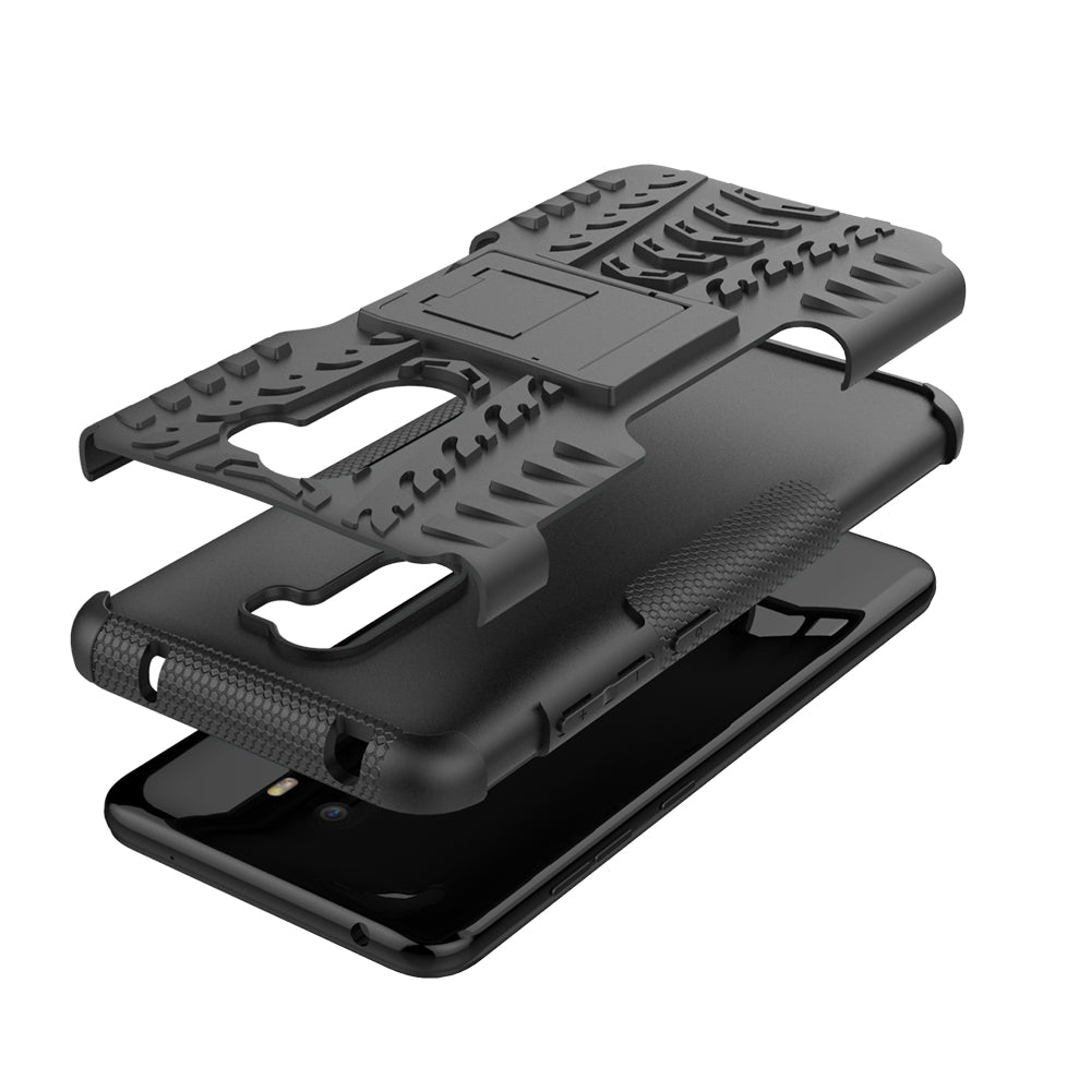 Anti-slip PC + TPU Hybrid Case with Kickstand for Xiaomi Pocophone F1 / Poco F1 in India