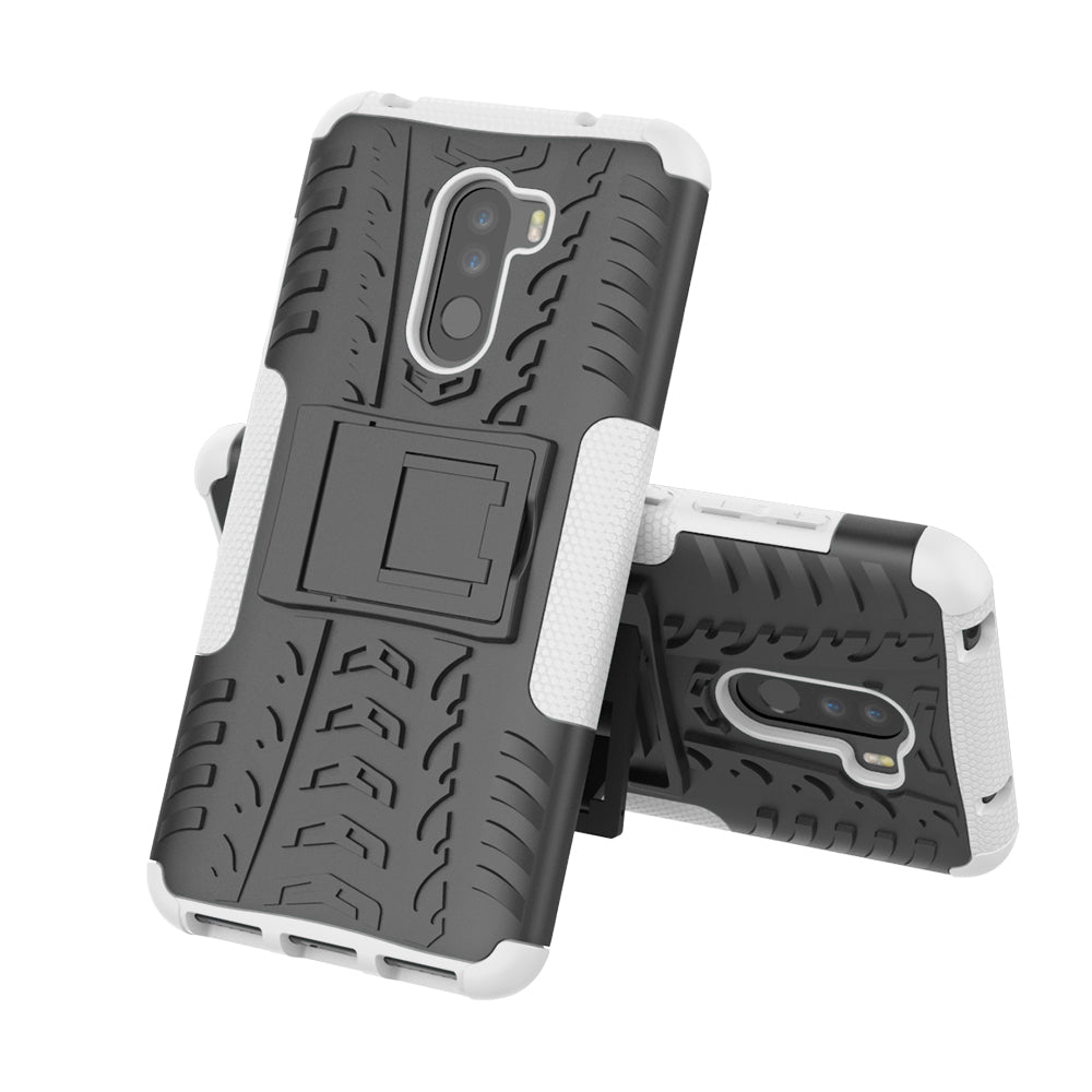 Anti-slip PC + TPU Hybrid Case with Kickstand for Xiaomi Pocophone F1 / Poco F1 in India