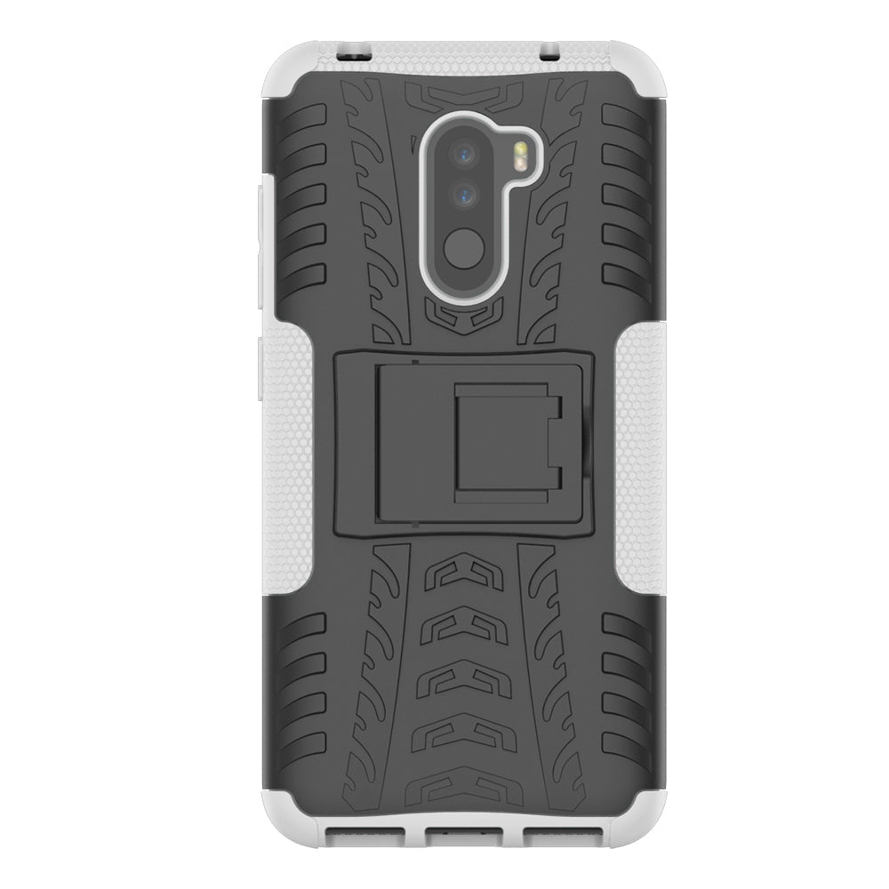 Anti-slip PC + TPU Hybrid Case with Kickstand for Xiaomi Pocophone F1 / Poco F1 in India