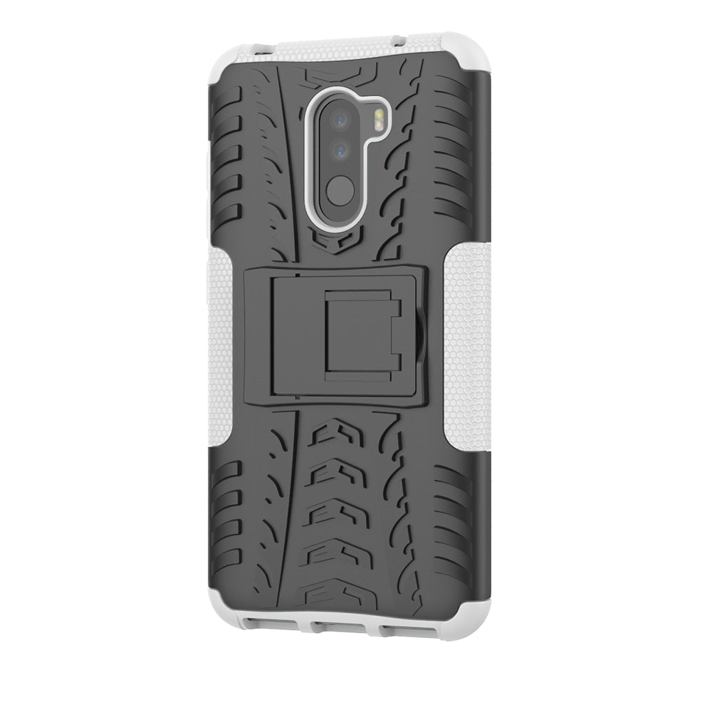 Anti-slip PC + TPU Hybrid Case with Kickstand for Xiaomi Pocophone F1 / Poco F1 in India