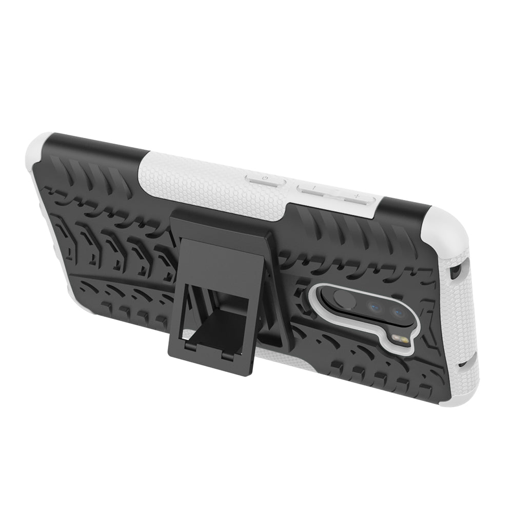 Anti-slip PC + TPU Hybrid Case with Kickstand for Xiaomi Pocophone F1 / Poco F1 in India