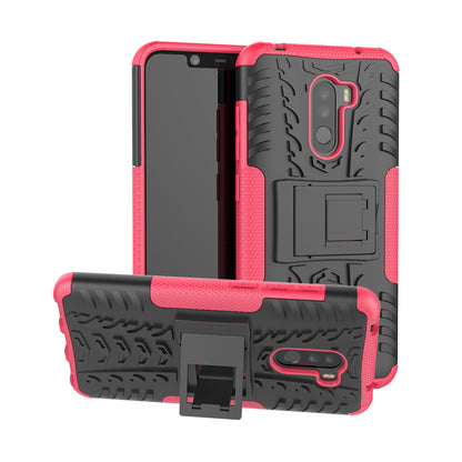 Anti-slip PC + TPU Hybrid Case with Kickstand for Xiaomi Pocophone F1 / Poco F1 in India