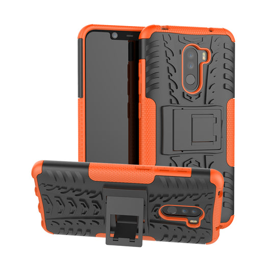 Anti-slip PC + TPU Hybrid Case with Kickstand for Xiaomi Pocophone F1 / Poco F1 in India