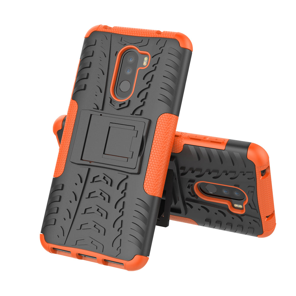 Anti-slip PC + TPU Hybrid Case with Kickstand for Xiaomi Pocophone F1 / Poco F1 in India