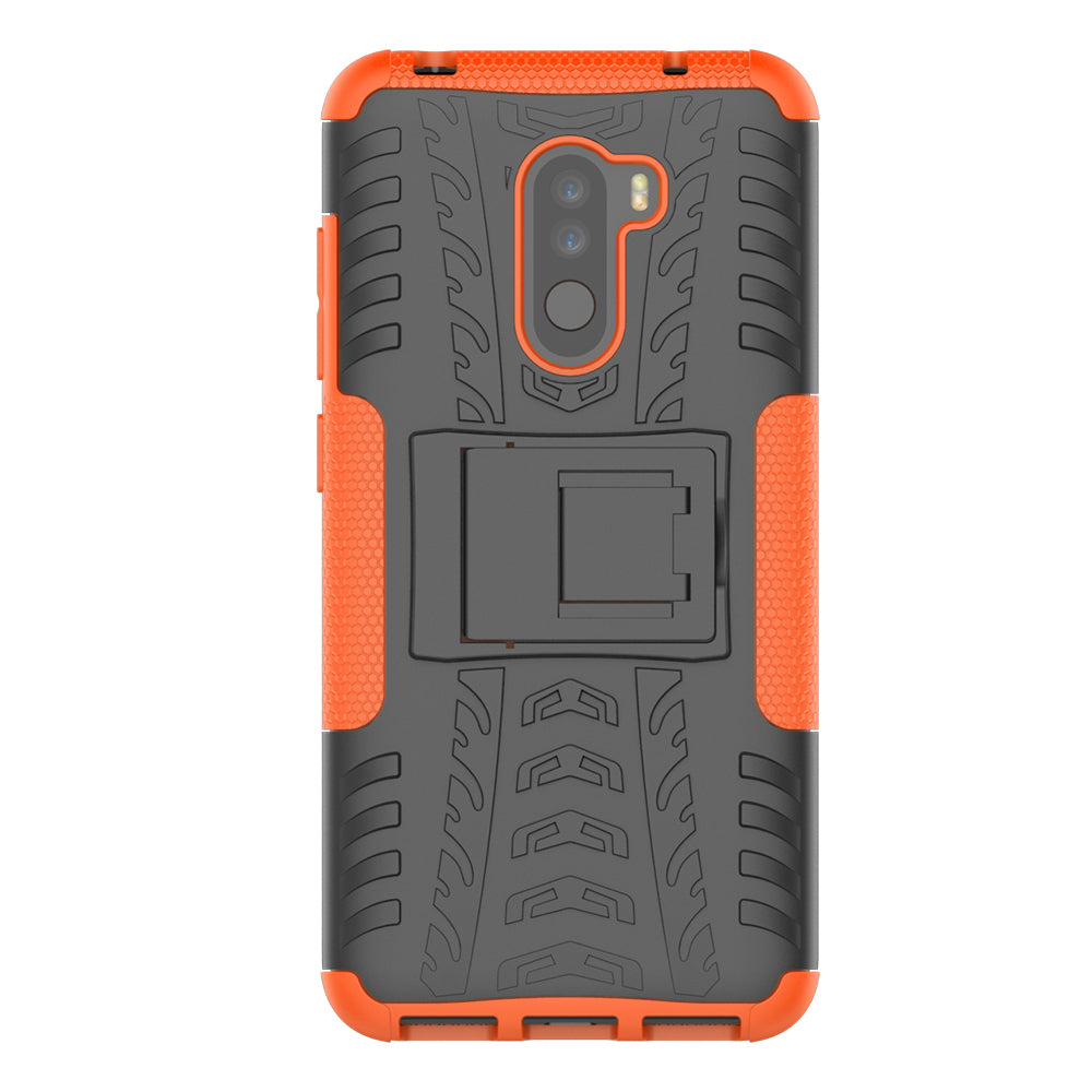 Anti-slip PC + TPU Hybrid Case with Kickstand for Xiaomi Pocophone F1 / Poco F1 in India