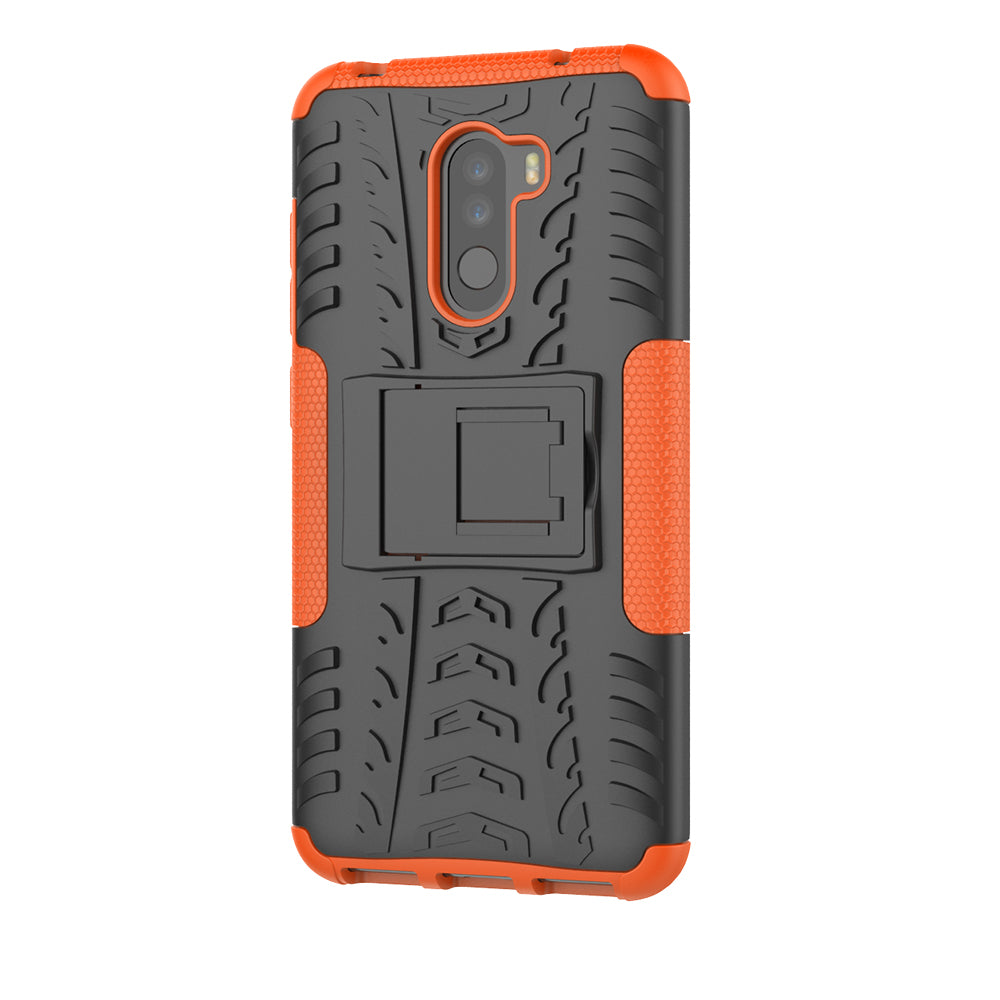 Anti-slip PC + TPU Hybrid Case with Kickstand for Xiaomi Pocophone F1 / Poco F1 in India