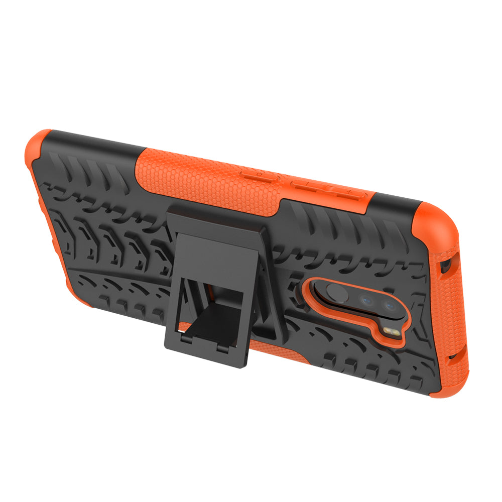 Anti-slip PC + TPU Hybrid Case with Kickstand for Xiaomi Pocophone F1 / Poco F1 in India