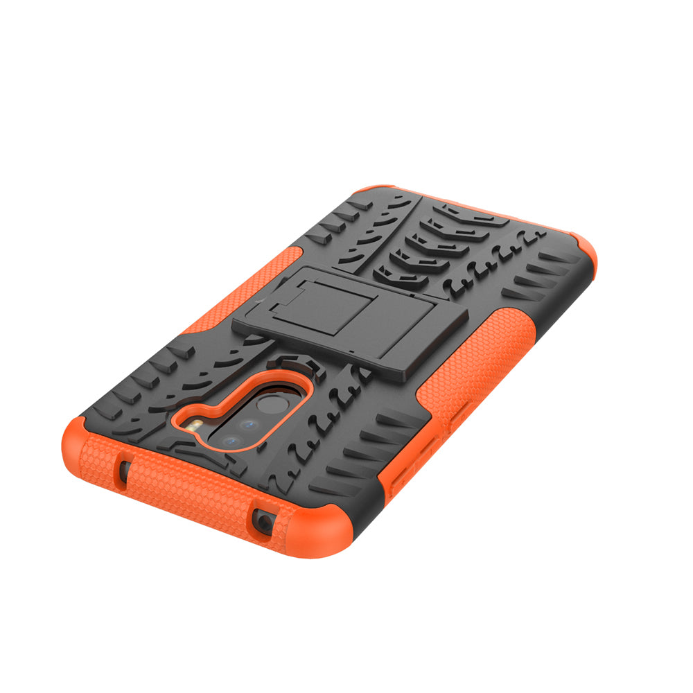 Anti-slip PC + TPU Hybrid Case with Kickstand for Xiaomi Pocophone F1 / Poco F1 in India