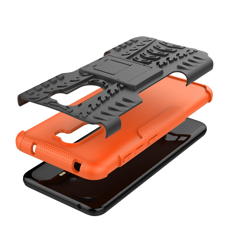 Anti-slip PC + TPU Hybrid Case with Kickstand for Xiaomi Pocophone F1 / Poco F1 in India