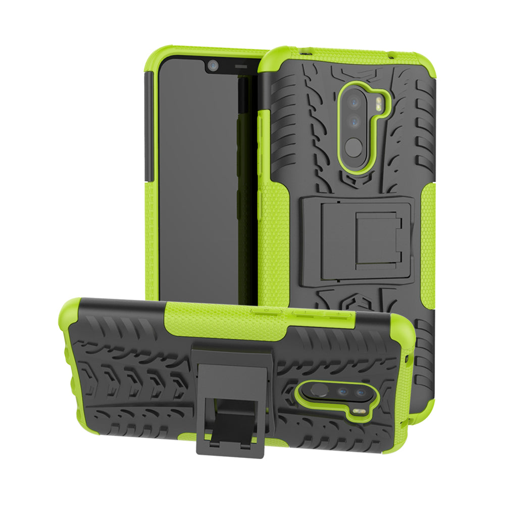 Anti-slip PC + TPU Hybrid Case with Kickstand for Xiaomi Pocophone F1 / Poco F1 in India
