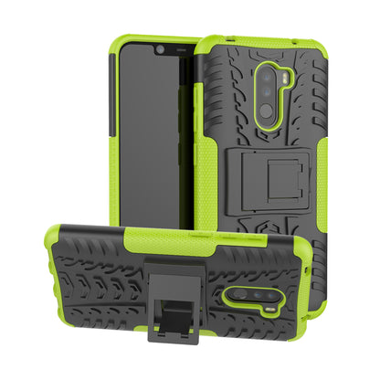 Anti-slip PC + TPU Hybrid Case with Kickstand for Xiaomi Pocophone F1 / Poco F1 in India
