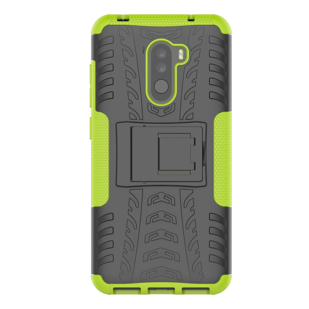 Anti-slip PC + TPU Hybrid Case with Kickstand for Xiaomi Pocophone F1 / Poco F1 in India