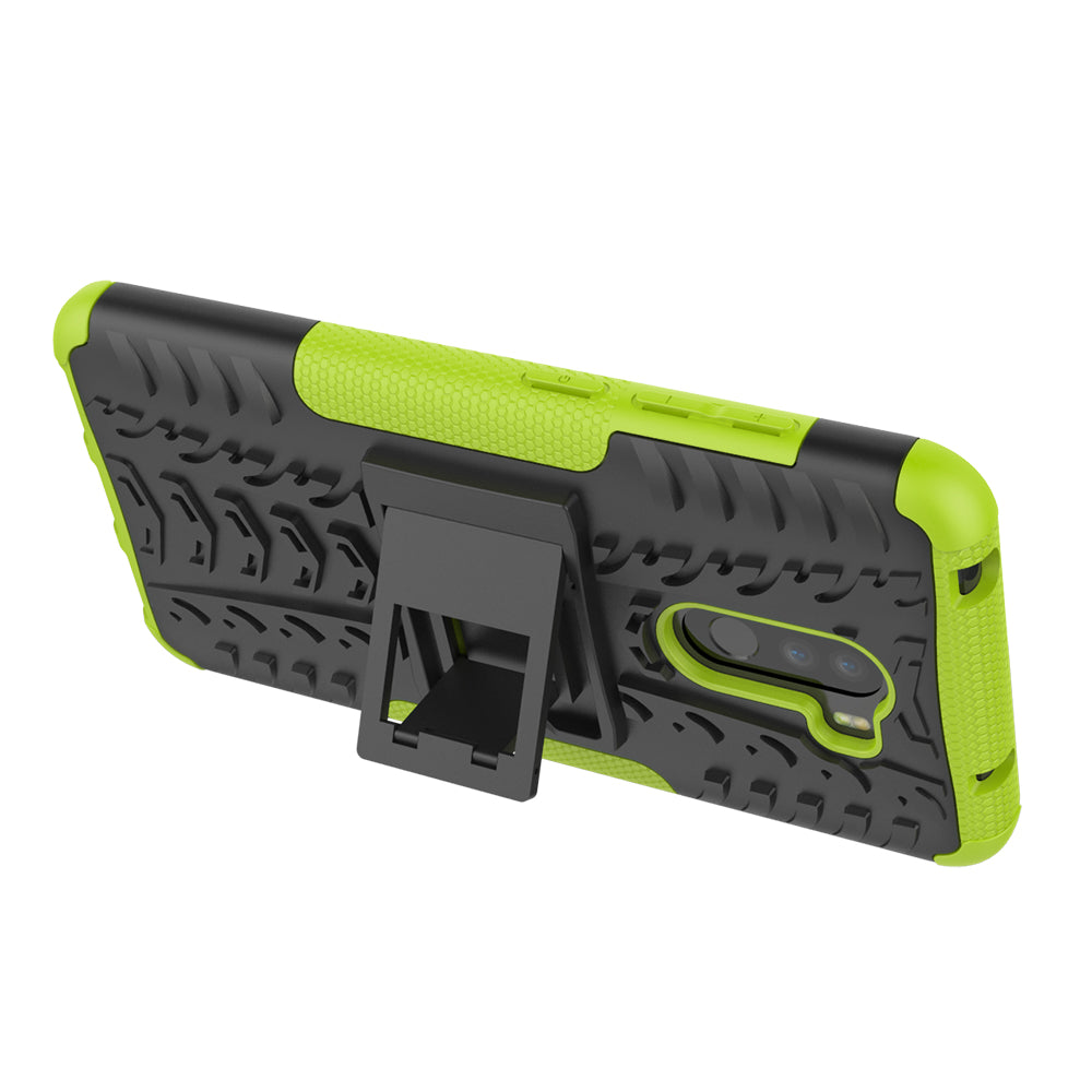 Anti-slip PC + TPU Hybrid Case with Kickstand for Xiaomi Pocophone F1 / Poco F1 in India