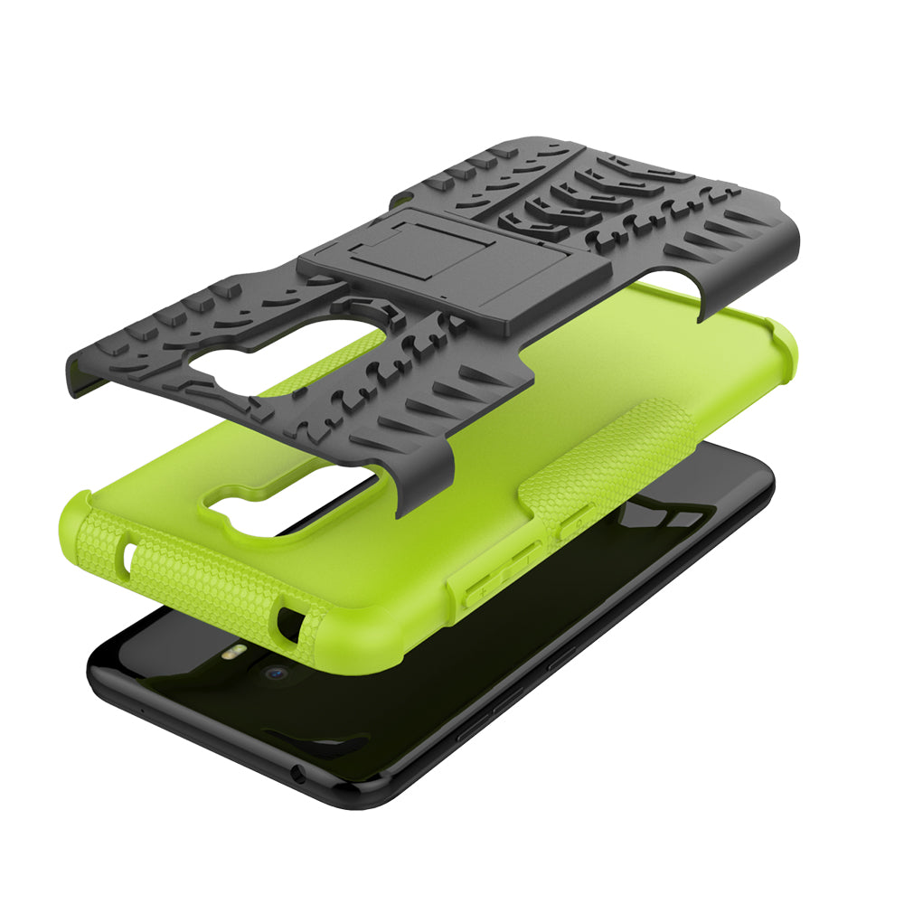 Anti-slip PC + TPU Hybrid Case with Kickstand for Xiaomi Pocophone F1 / Poco F1 in India