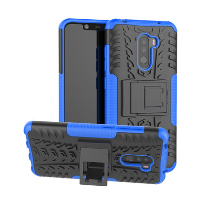 Anti-slip PC + TPU Hybrid Case with Kickstand for Xiaomi Pocophone F1 / Poco F1 in India