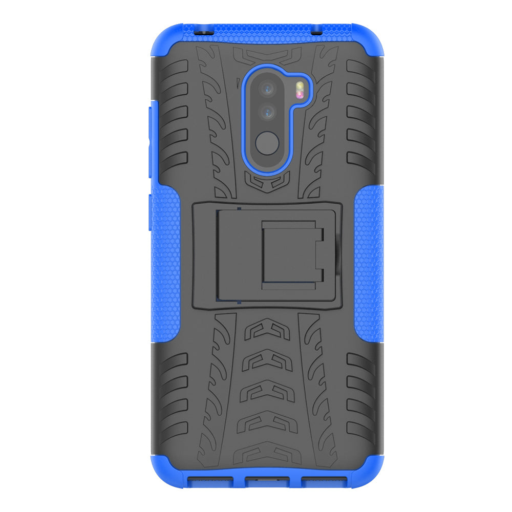 Anti-slip PC + TPU Hybrid Case with Kickstand for Xiaomi Pocophone F1 / Poco F1 in India