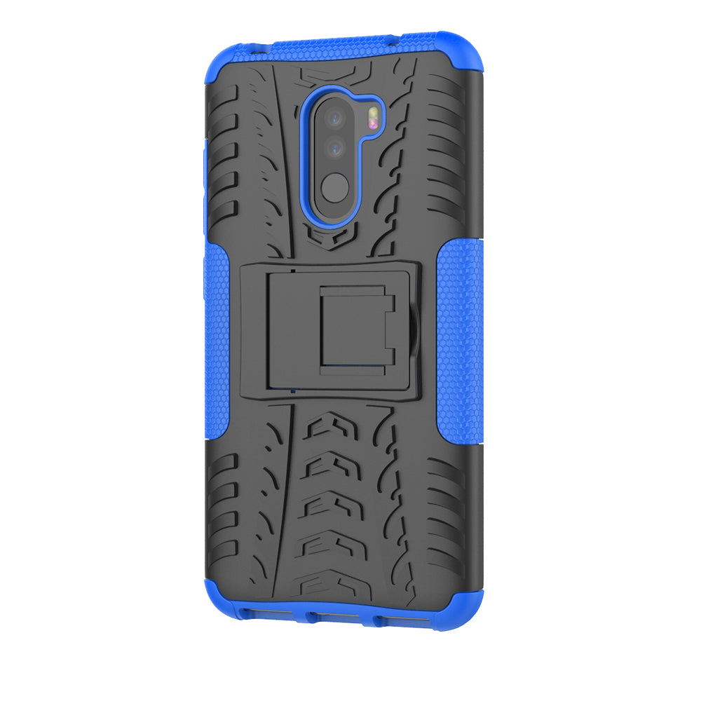 Anti-slip PC + TPU Hybrid Case with Kickstand for Xiaomi Pocophone F1 / Poco F1 in India