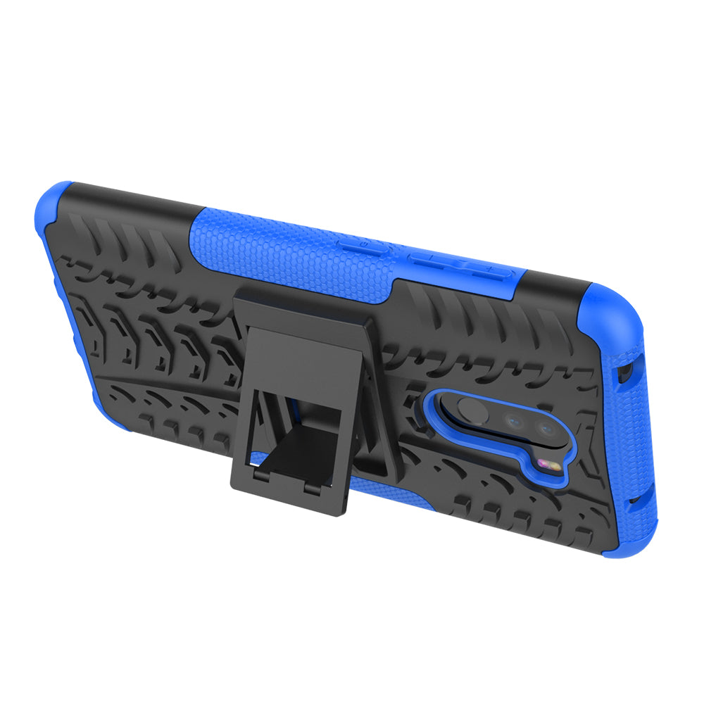 Anti-slip PC + TPU Hybrid Case with Kickstand for Xiaomi Pocophone F1 / Poco F1 in India