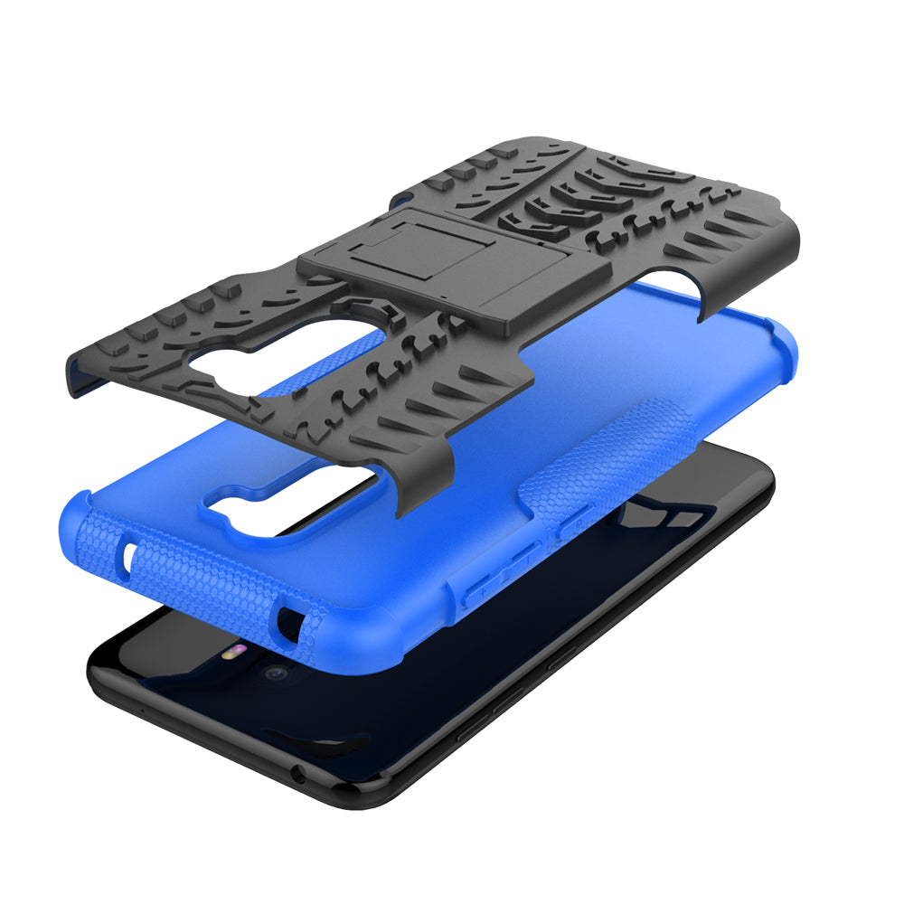 Anti-slip PC + TPU Hybrid Case with Kickstand for Xiaomi Pocophone F1 / Poco F1 in India