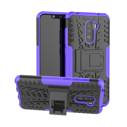 Anti-slip PC + TPU Hybrid Case with Kickstand for Xiaomi Pocophone F1 / Poco F1 in India