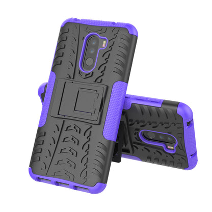 Anti-slip PC + TPU Hybrid Case with Kickstand for Xiaomi Pocophone F1 / Poco F1 in India