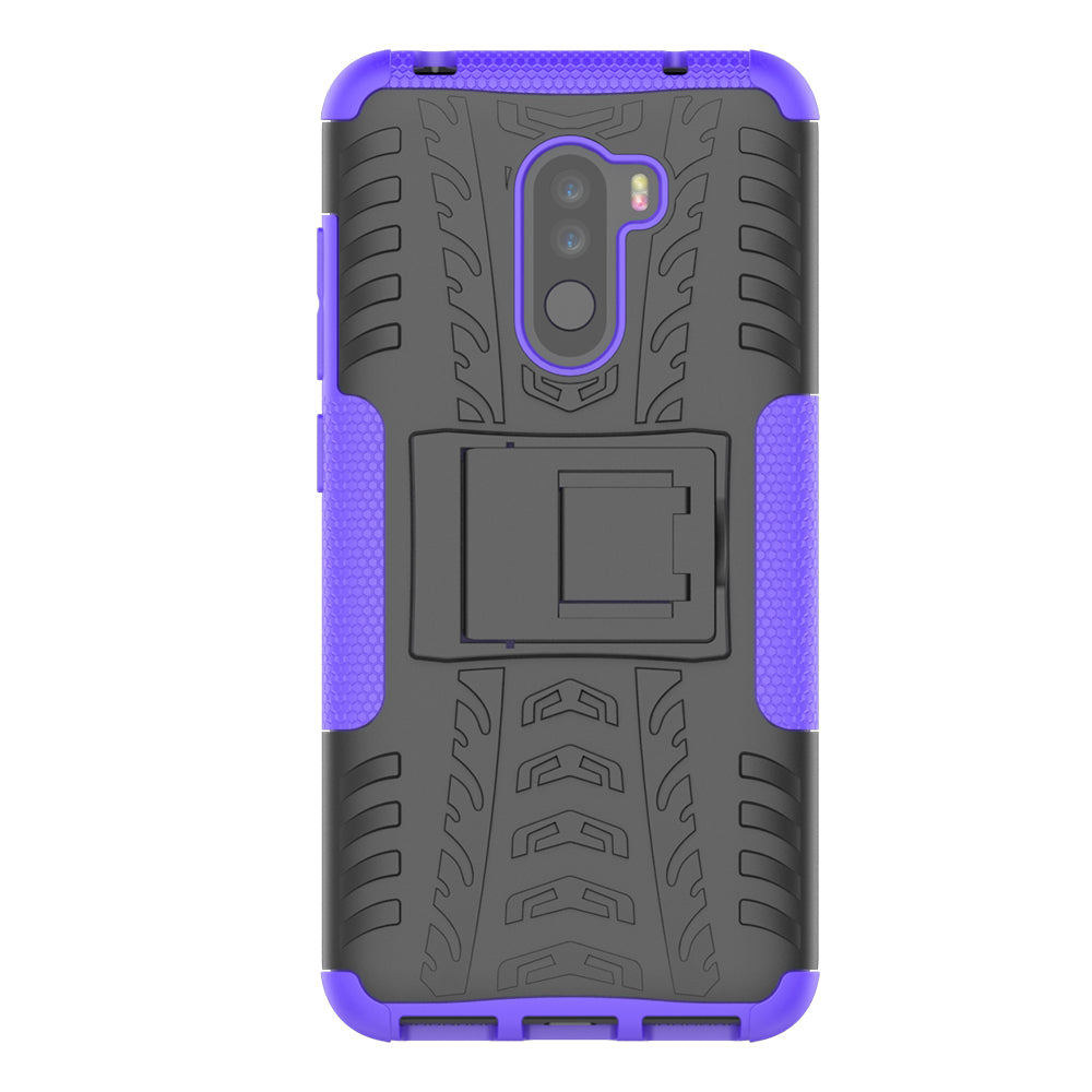 Anti-slip PC + TPU Hybrid Case with Kickstand for Xiaomi Pocophone F1 / Poco F1 in India