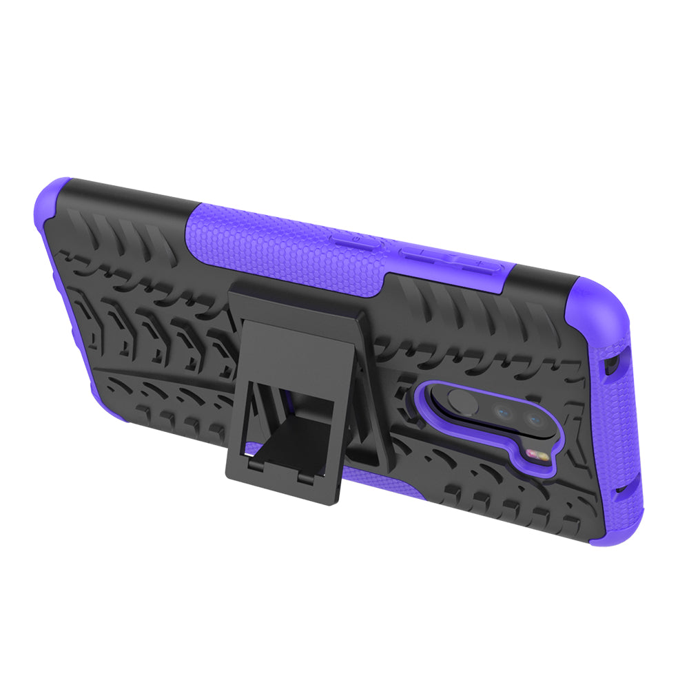 Anti-slip PC + TPU Hybrid Case with Kickstand for Xiaomi Pocophone F1 / Poco F1 in India