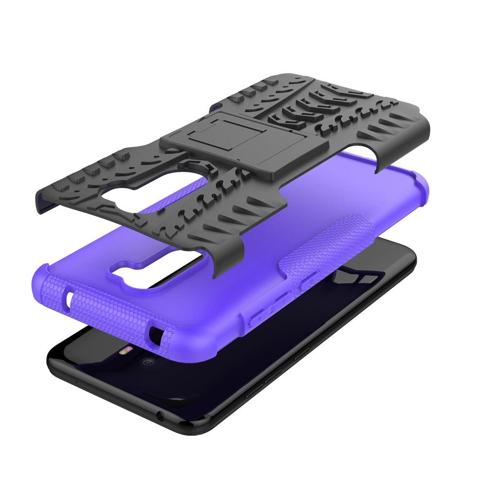 Anti-slip PC + TPU Hybrid Case with Kickstand for Xiaomi Pocophone F1 / Poco F1 in India